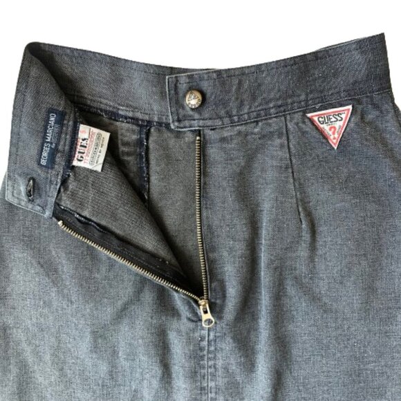 Vintage (80s) Guess By Georges Marciano long pencil denim skirt - Picture 11 of 16